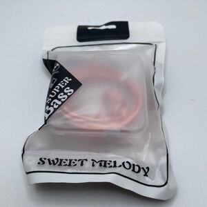 Sweet Melody Super Bass Earphone Case Pink Protective Cover‎ New